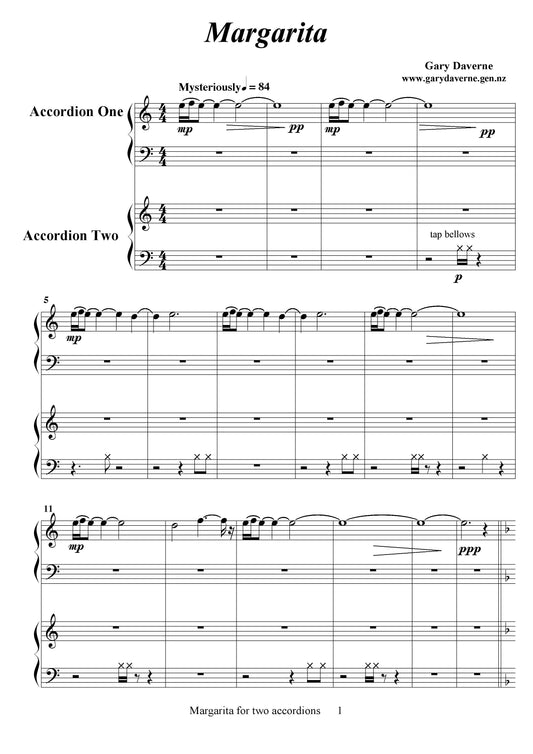 Margarita - accordion duet