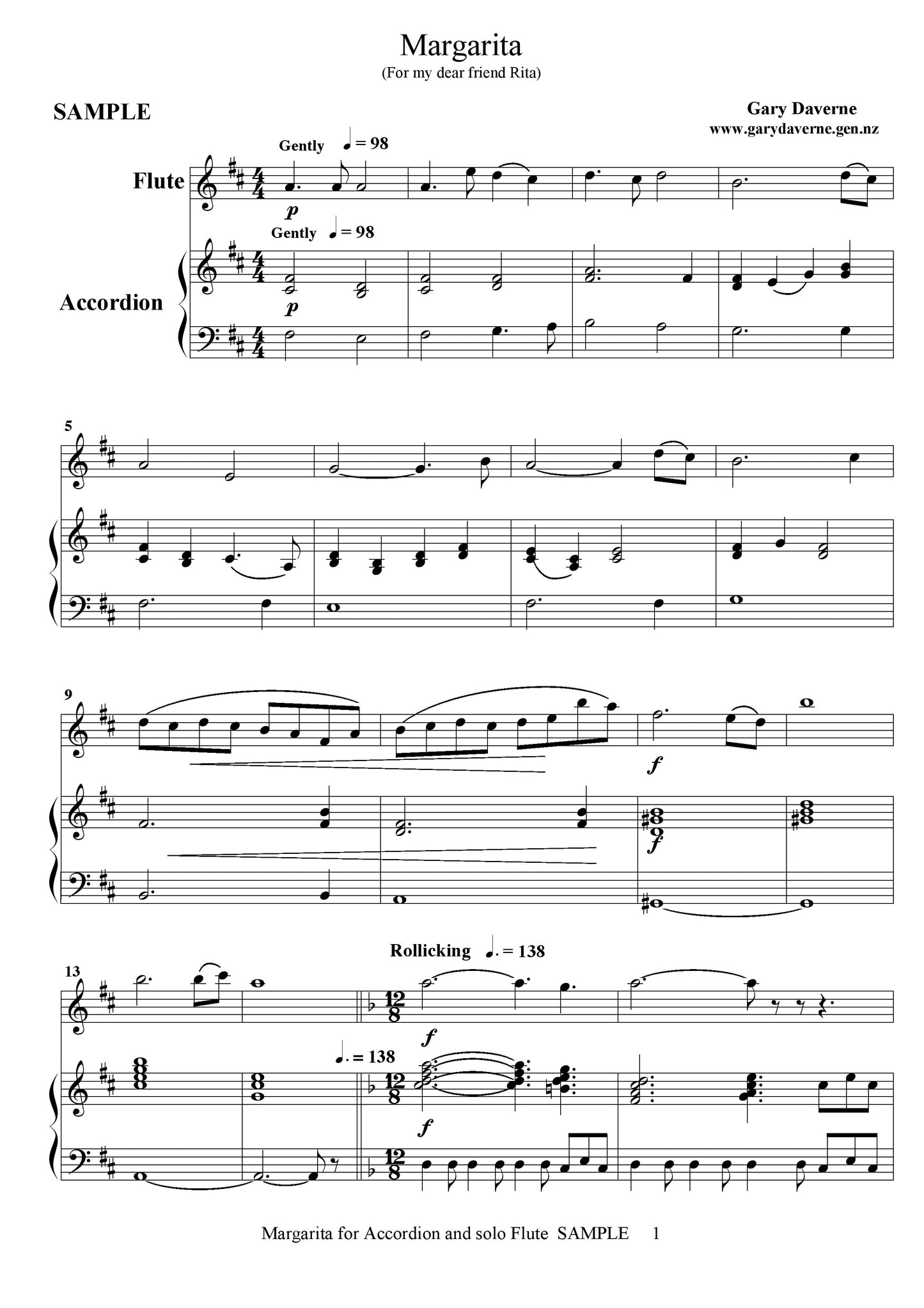 Margarita - accordion and flute
