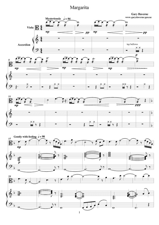 Margarita - accordion & viola