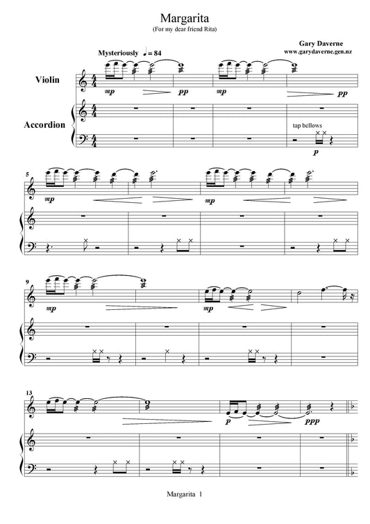 Margarita - accordion and violin