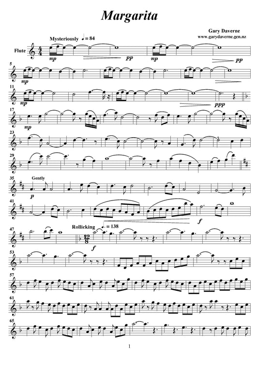 Margarita - piano and flute