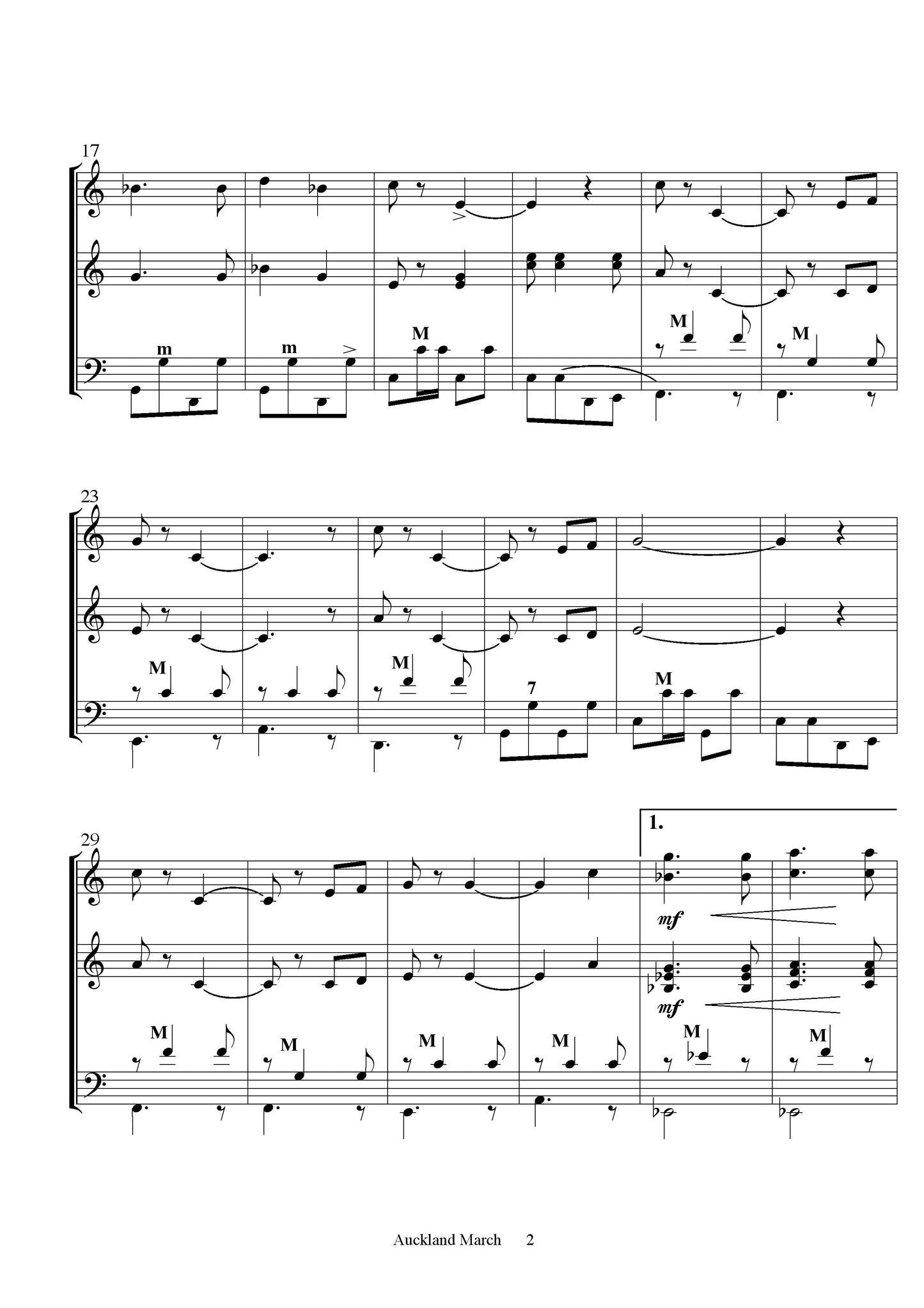 Auckland March (for two accordions)