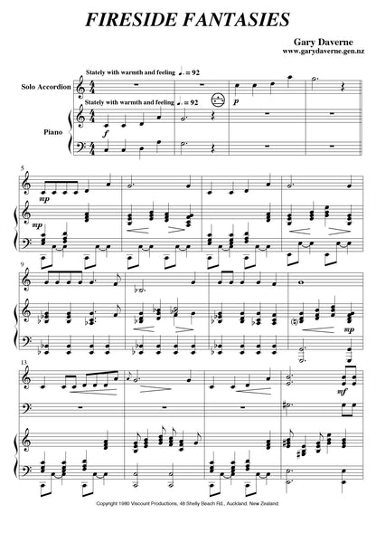 Fireside Fantasies (for accordion and piano duet)