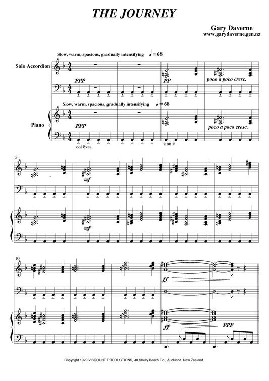 The Journey (for accordion and piano duet)