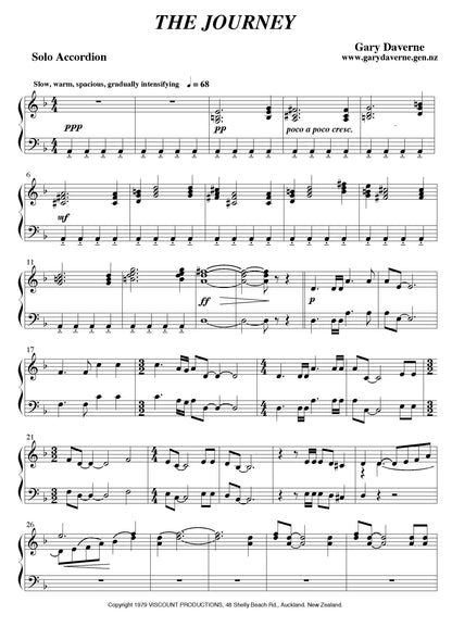 The Journey (for accordion and piano duet)