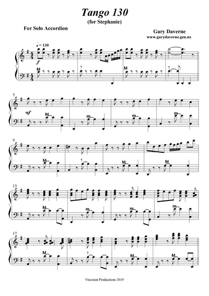 Tango 130 (for Stephanie) solo accordion