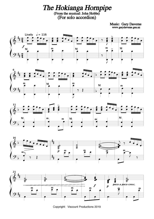 Hokianga Hornpipe (solo accordion)