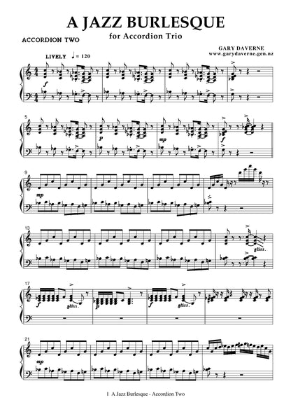 A Jazz Burlesque (for accordion trio)