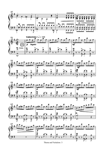 Theme and Variations (solo accordion)