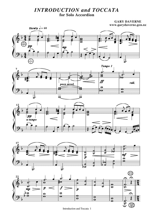 Introduction and Toccata (solo accordion)