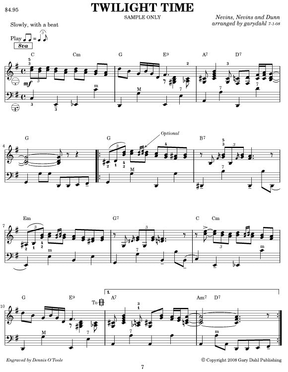 Easy Listening Variety eBook accordion arrangements by Gary Dahl