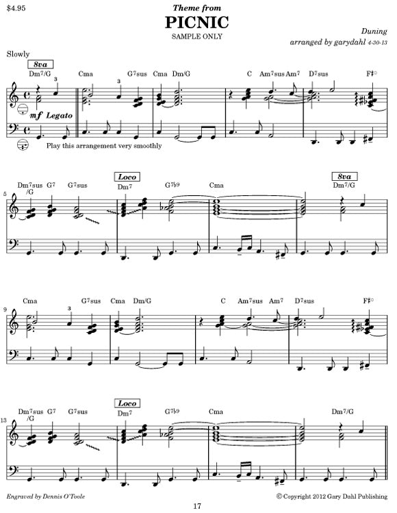 Easy Listening Variety eBook accordion arrangements by Gary Dahl