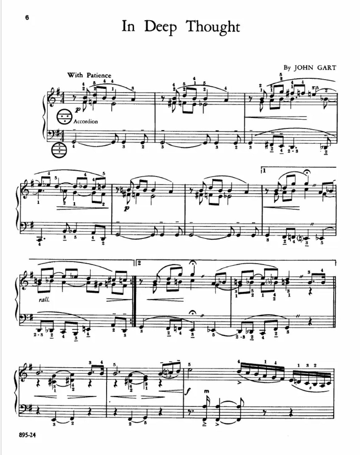 In Deep Thought (Solo)