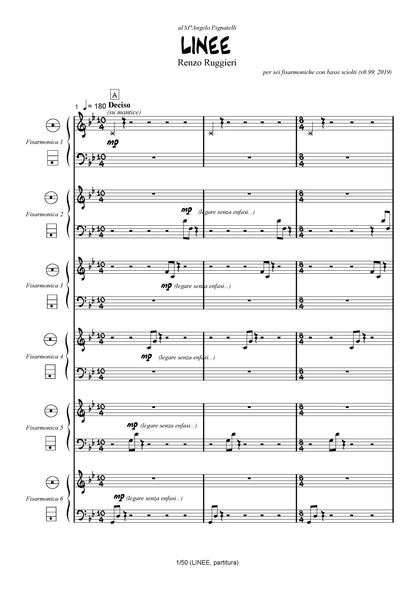 Linee (trio or sextet)