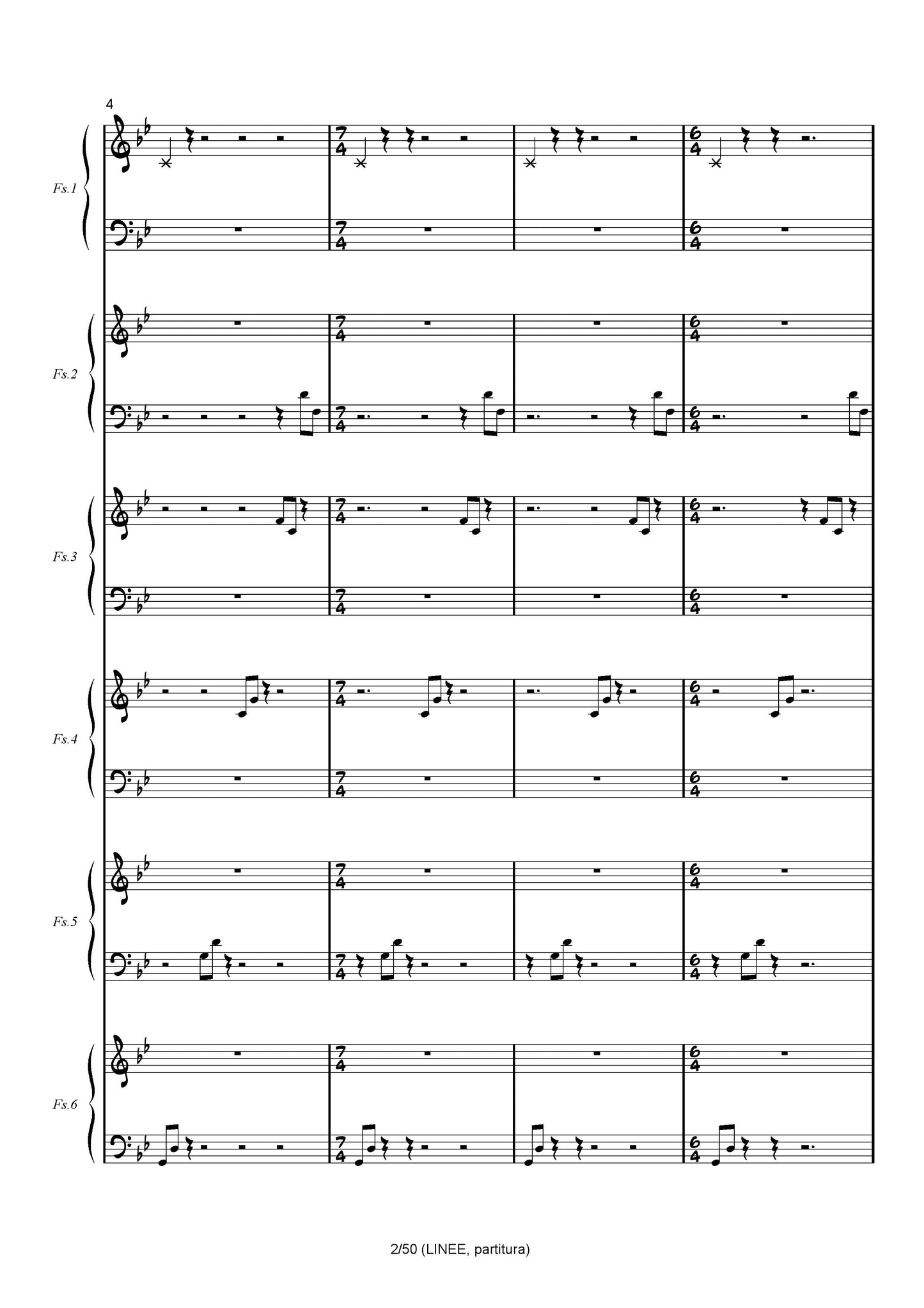 Linee (trio or sextet)