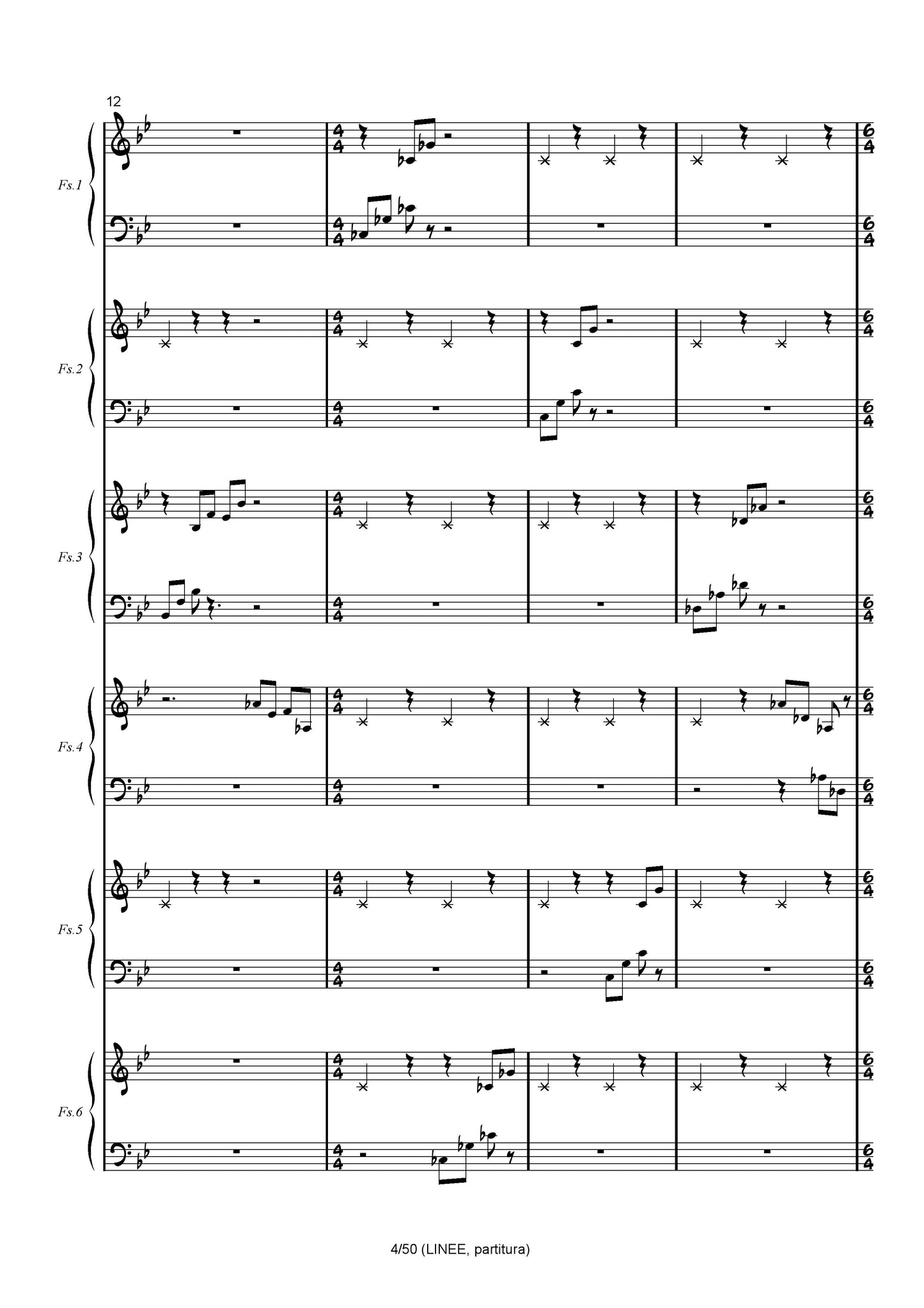 Linee (trio or sextet)