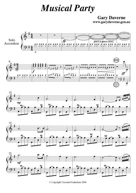 Musical Party (for Solo Accordion and Symphony Orchestra)