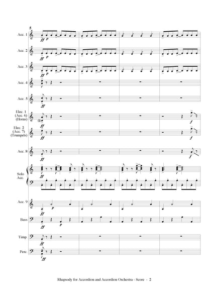 Rhapsody for Solo Accordion and Accordion Orchestra