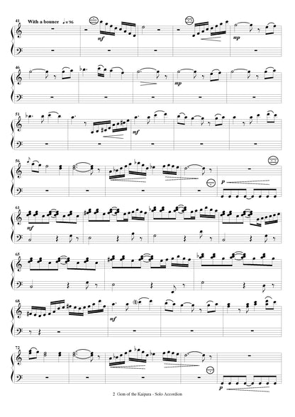 Gem of the Kaipara (for solo accordion, strings and percussion)