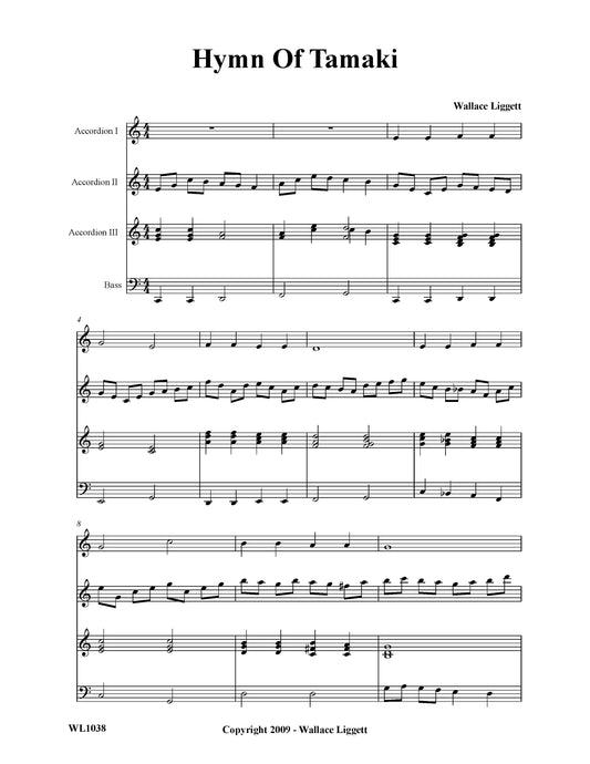 Hymn Of Tamaki (Score)