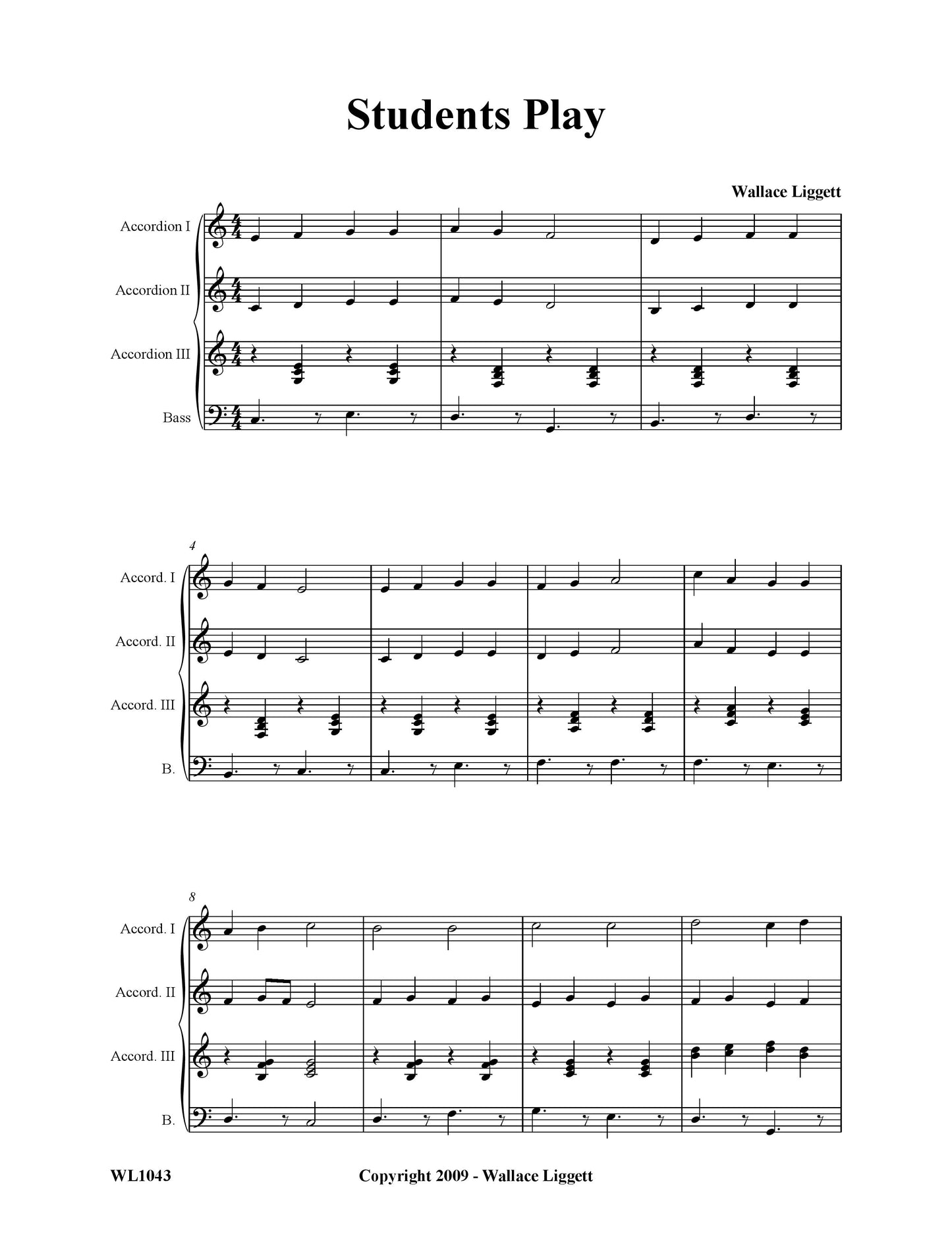 Students Play (Score)