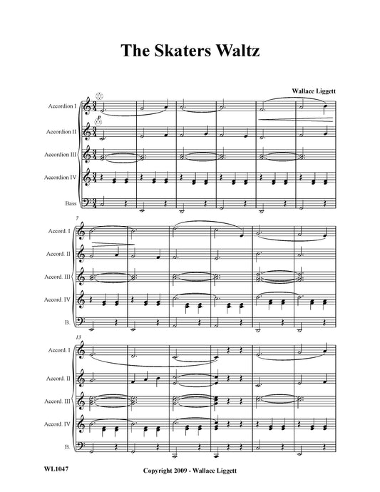 The Skaters Waltz (Score)