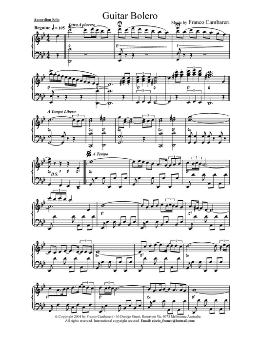 Guitar Bolero