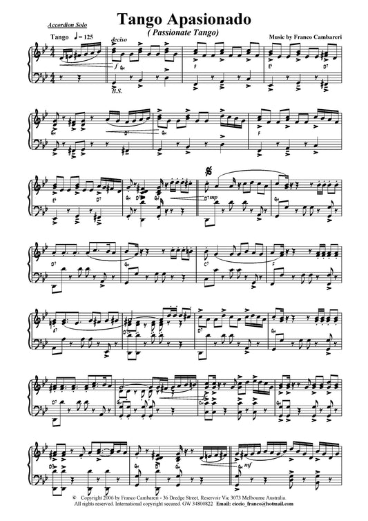 Tango Apasionado (Passionate Tango)