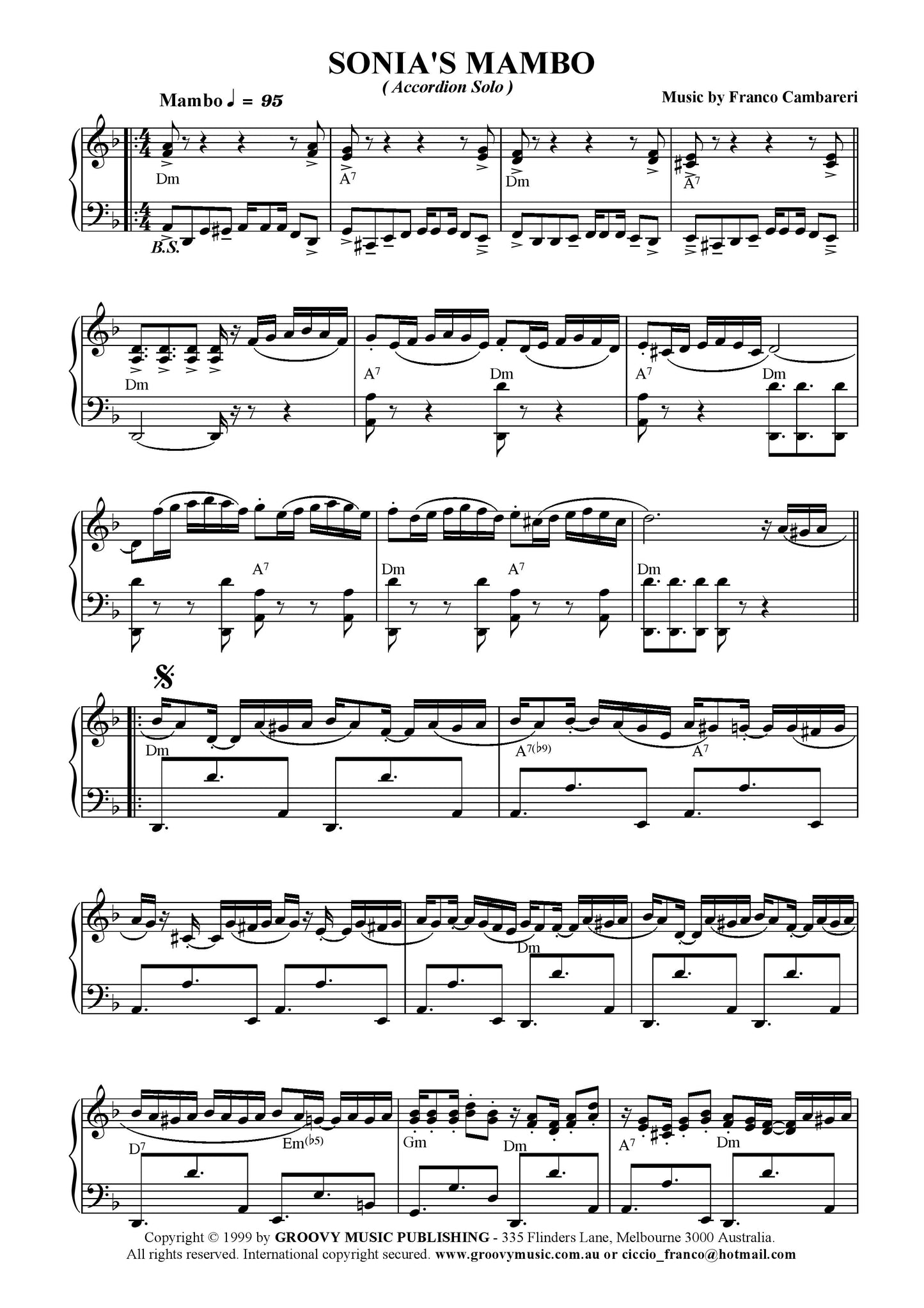 Sonia's Mambo