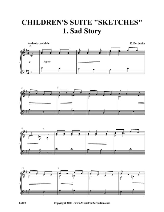 Children's Suite Sketches – 1. Sad Story