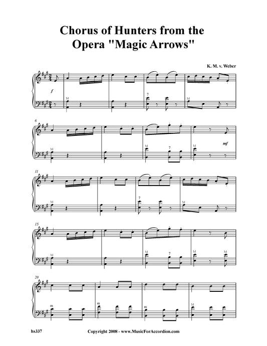Chorus Of Hunters From The Opera Magic Arrows