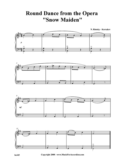 Round Dance From The Opera Snow Maiden
