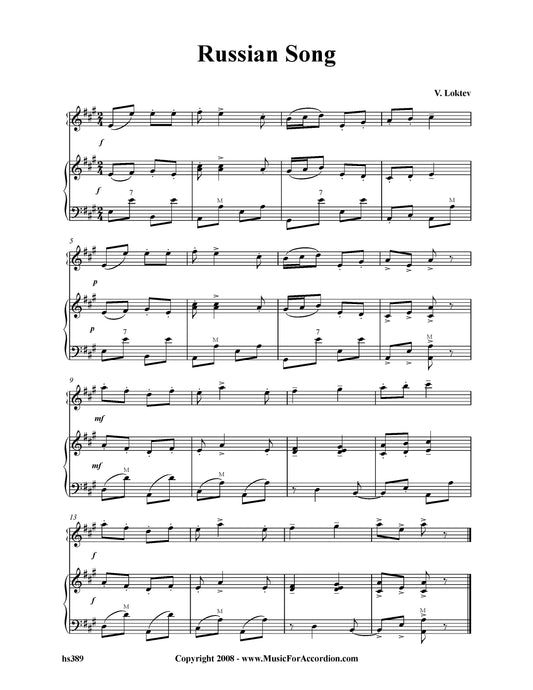 Russian Song (Solo and Duet)