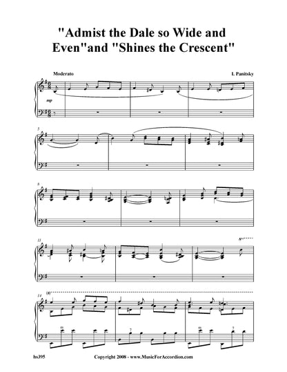 Admist the Dale so Wide and Even and Shines the Crescrent
