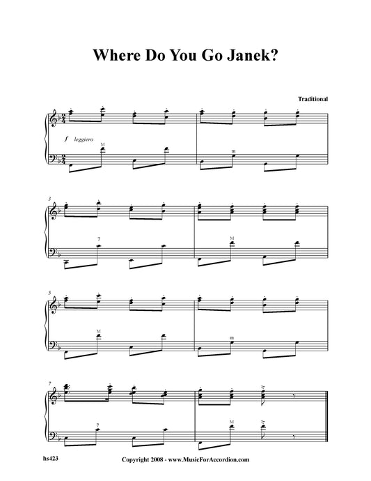 Where Do You Go Janek?