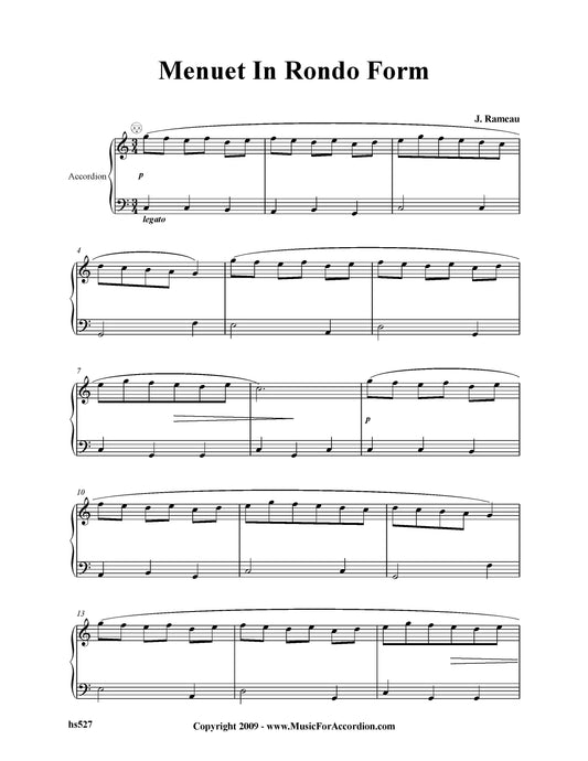 Menuet In Rondo Form