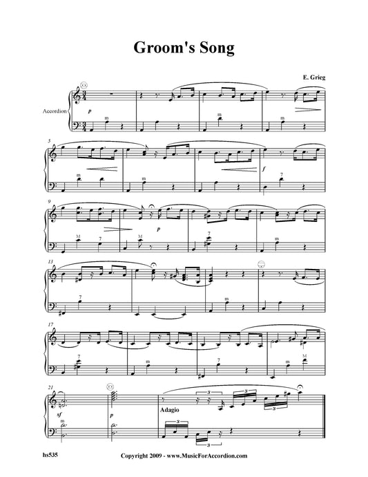 Groom's Song