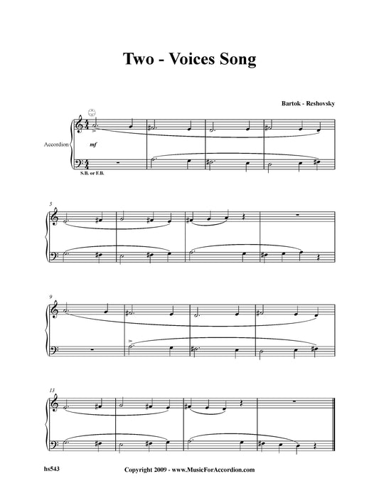 Two – Voices Song