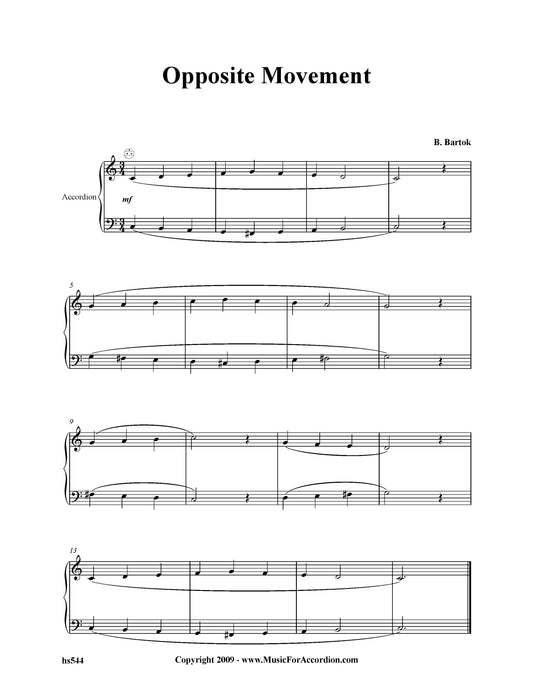 Opposite Movement