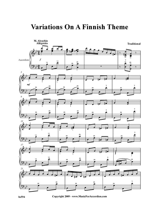 Variations On A Finnish Theme