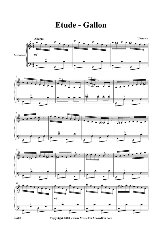 Etude – Gallon