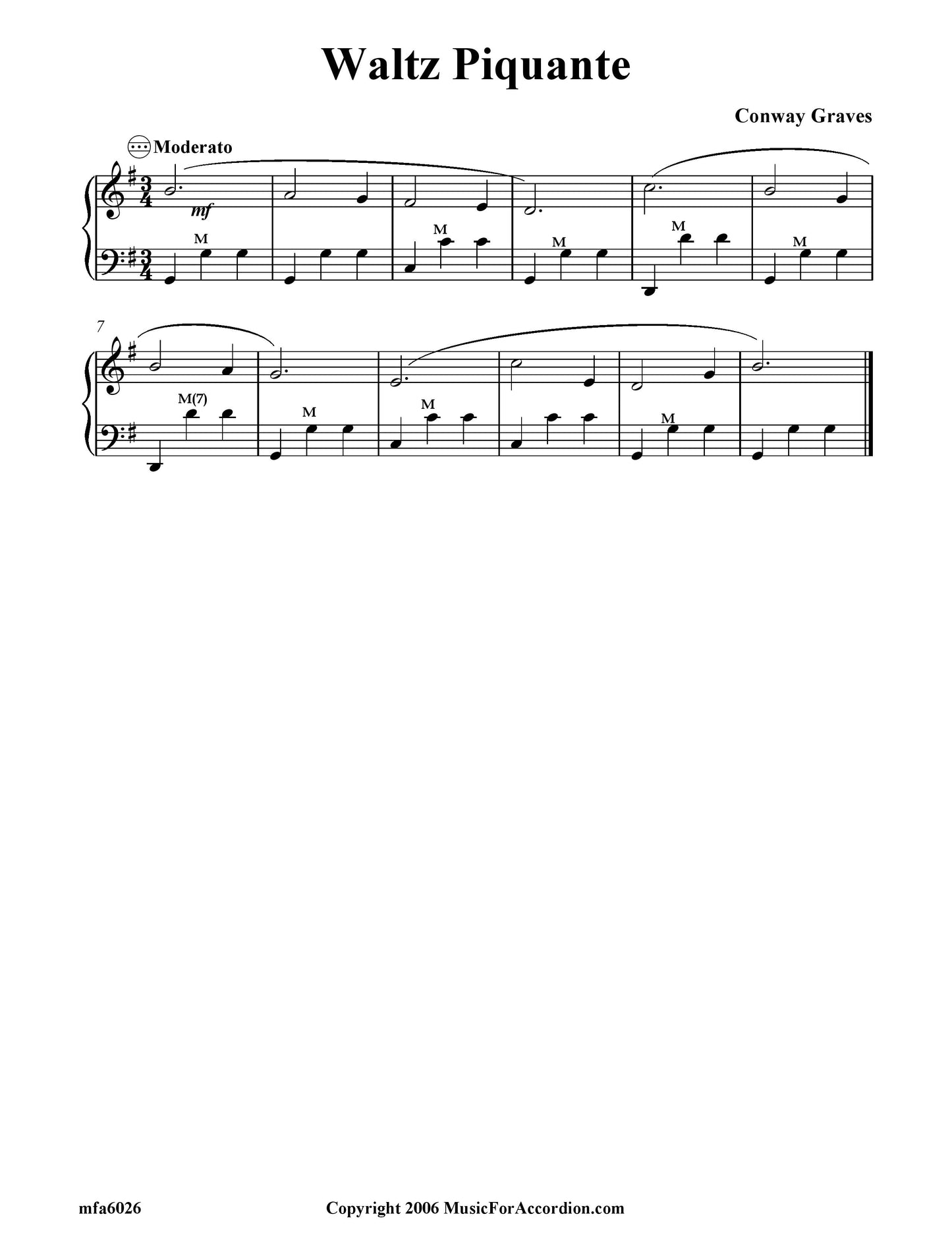 Waltz Piquante (Solo)