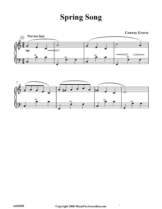Spring Song (Solo)