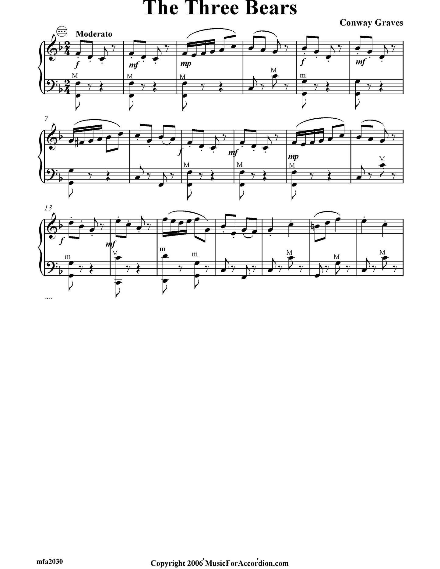 The Three Bears (Solo)