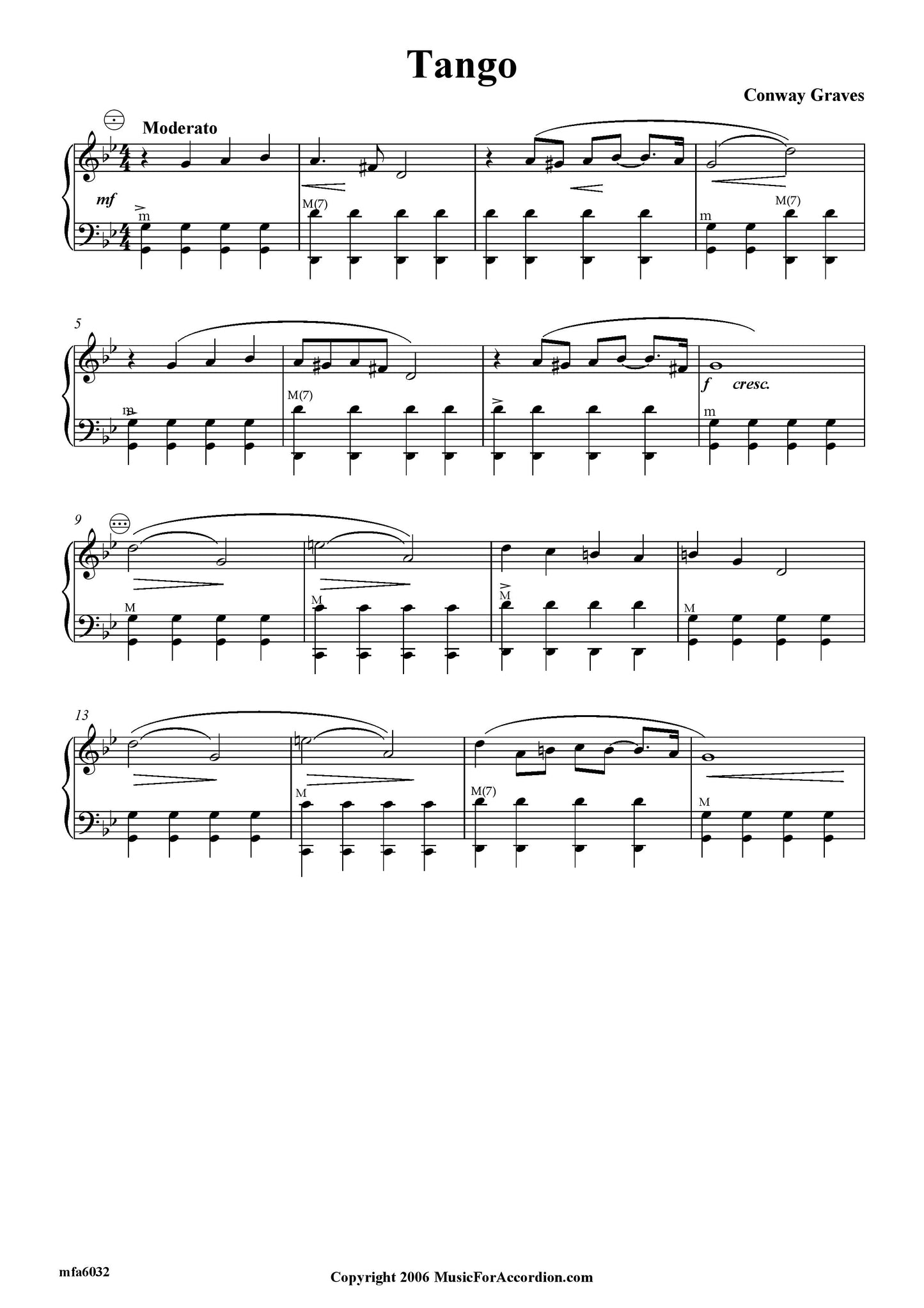 Tango (by Conway Graves)(Solo)