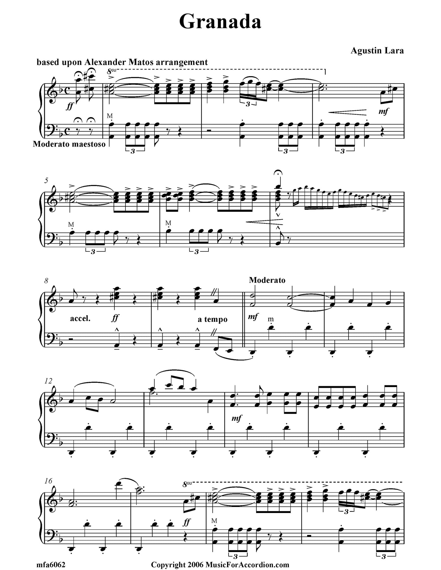 Granada (Agustin Lara) (Solo)