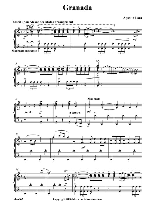 Granada (Agustin Lara) (Solo)