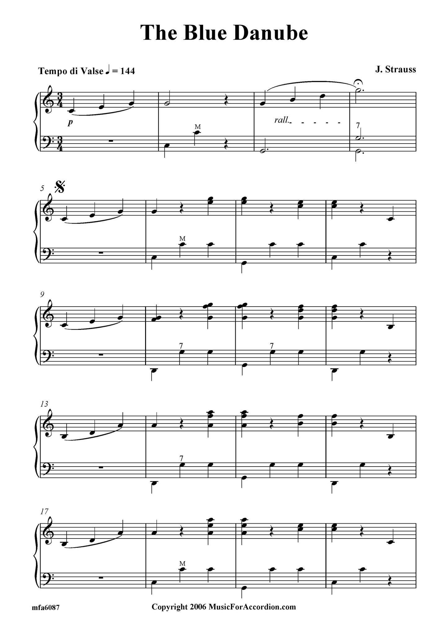 Blue Danube Waltz (Solo)