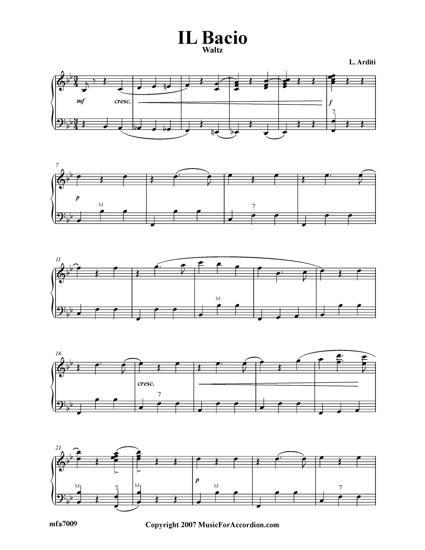 Il Bacio (The Kiss) (Solo)