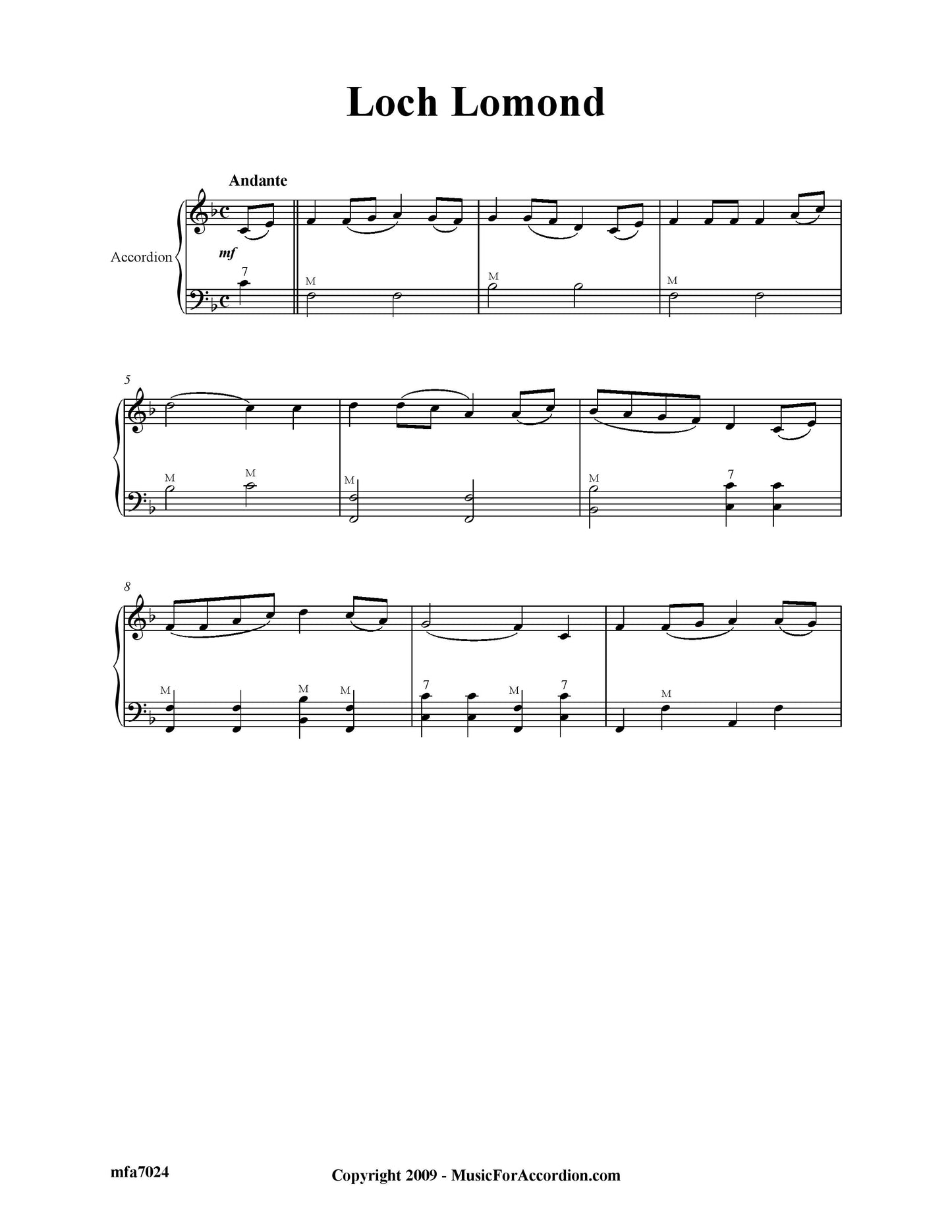 Loch Lomond (Solo)